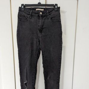 Levi 721 Hi Rise Black Jeans